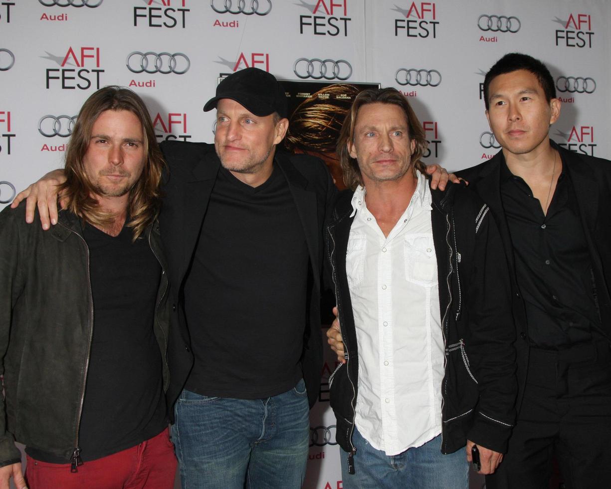 LOS ANGELES, NOV 9 - Woody Harrelson, Brett Harrelson, guests at the AFI FEST 2013 Presented By Audi, Out Of The Furnace Premiere at TCL Chinese Theater on November 9, 2013 in Los Angeles, CA photo