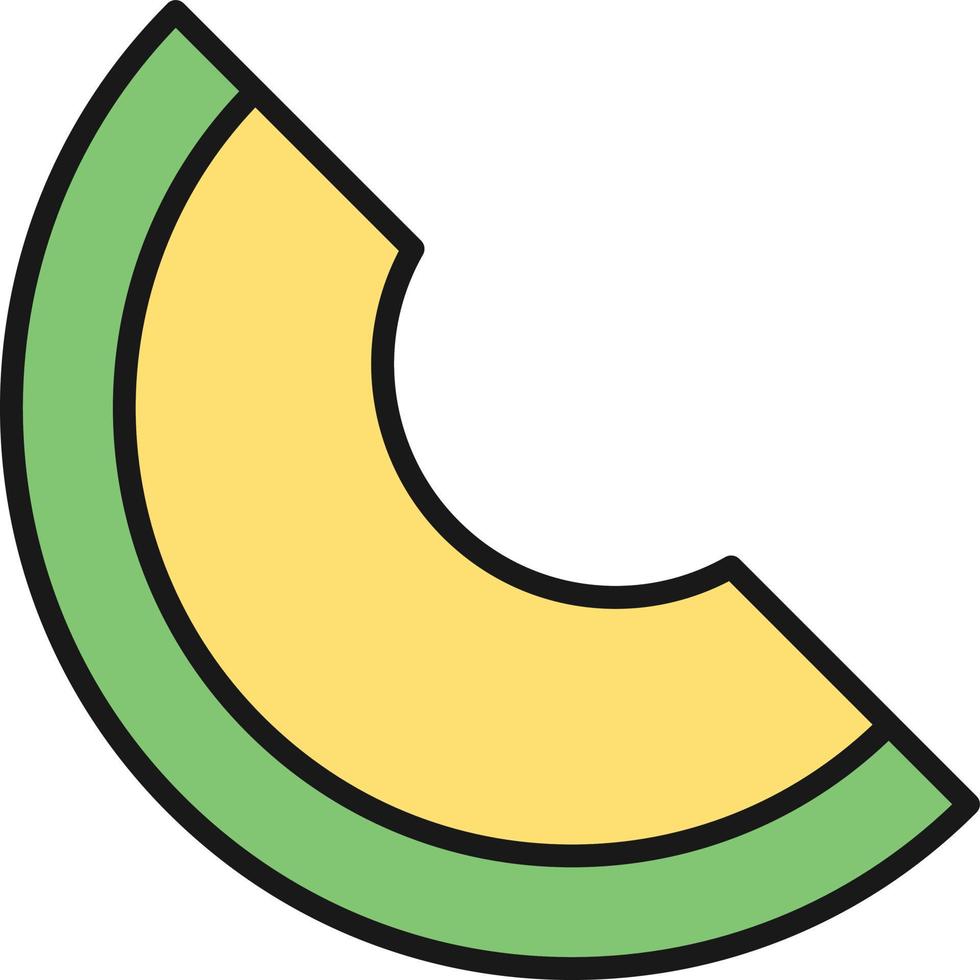 Melon Line Filled vector