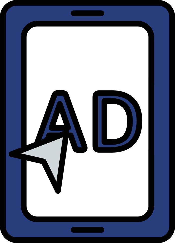 AD Line Filled vector