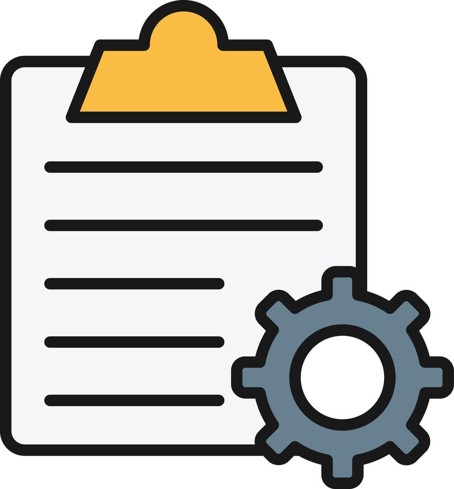 Order Processing Line Filled vector