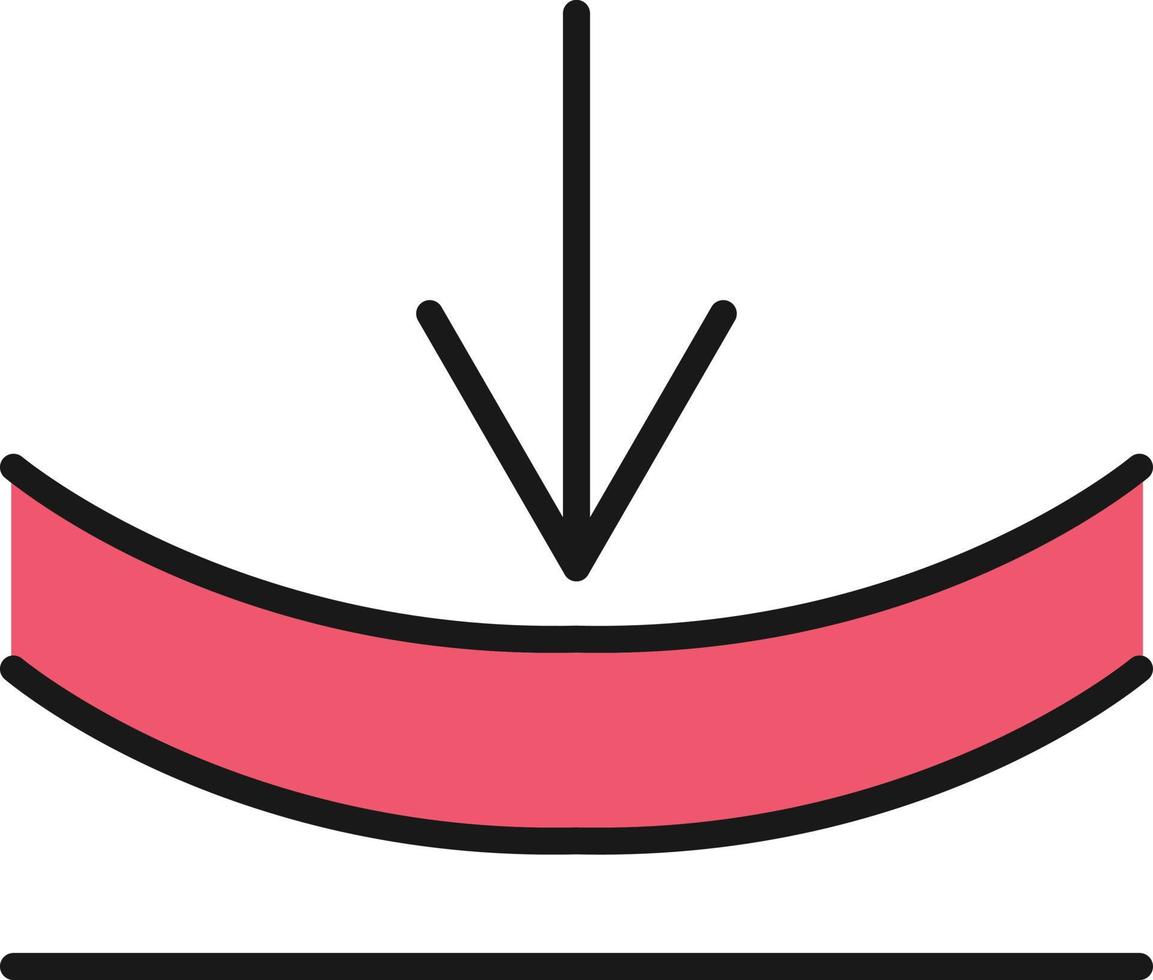 Elasticity Line Filled vector