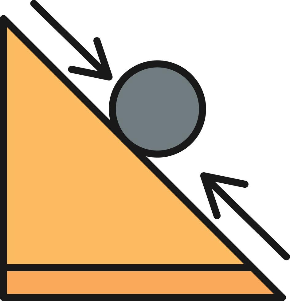 Rolling Line Filled vector