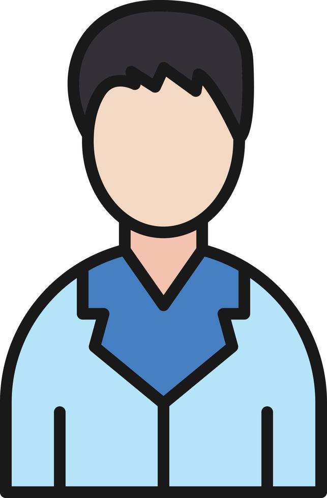 Scientist Line Filled vector