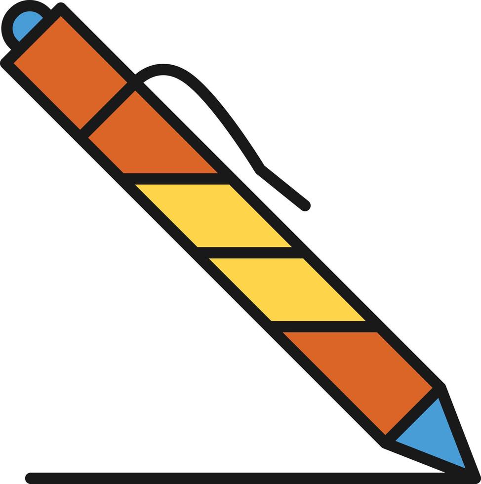 Pen Line Filled 9817761 Vector Art at Vecteezy