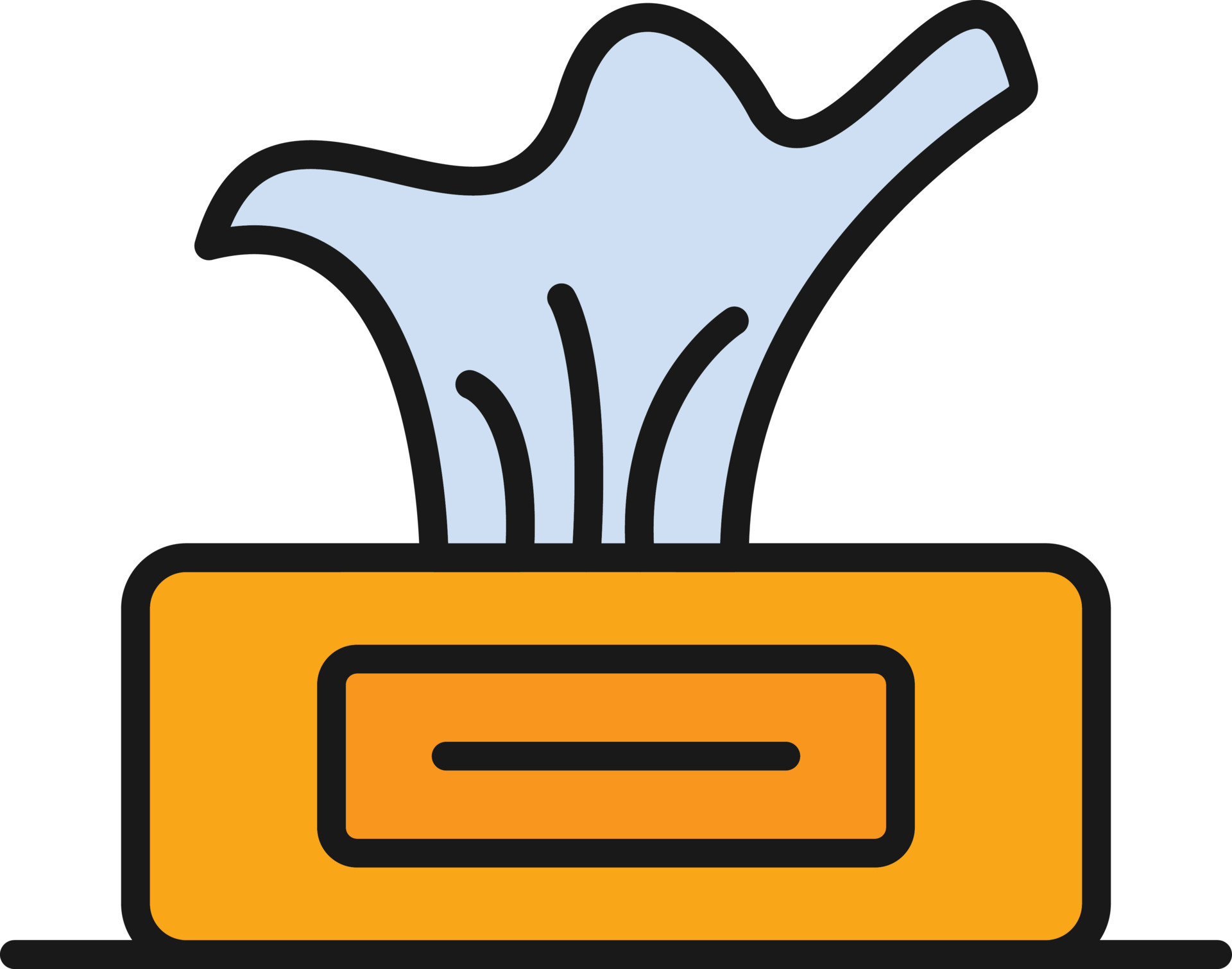 Tissue Box Line Filled 9817834 Vector Art at Vecteezy