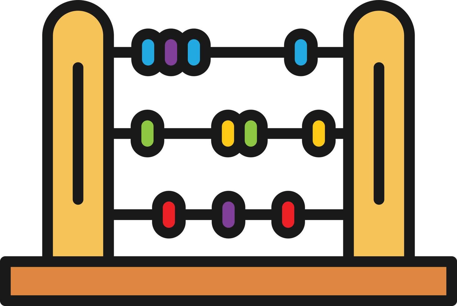 Abacus Line Filled vector