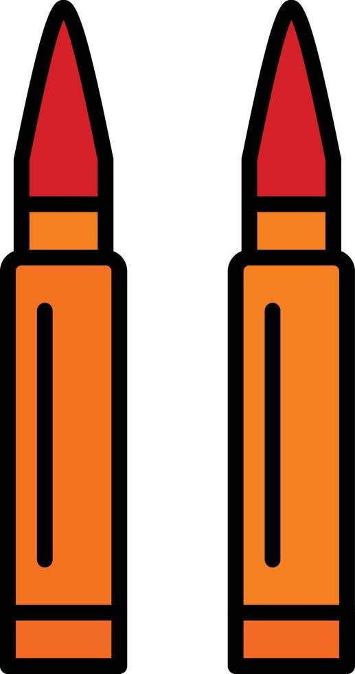 Bullets Line Filled vector