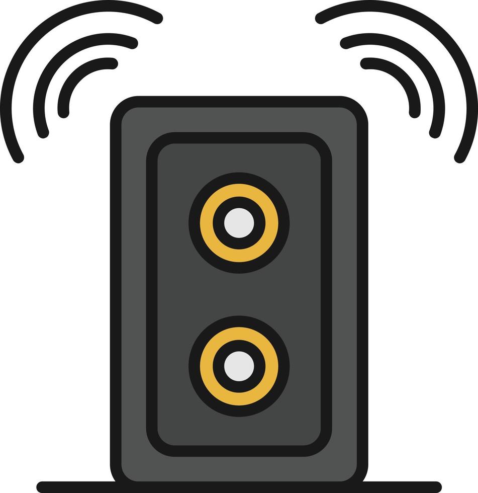 Speaker Line Filled 9818131 Vector Art at Vecteezy