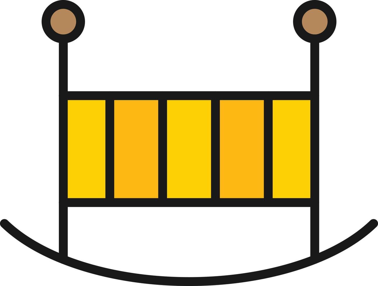 Cradle Line Filled vector