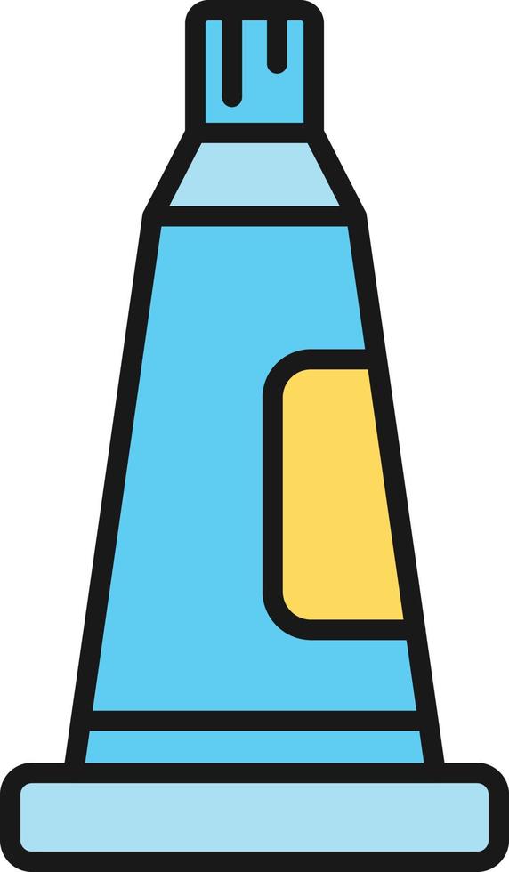 Toothpaste Line Filled vector