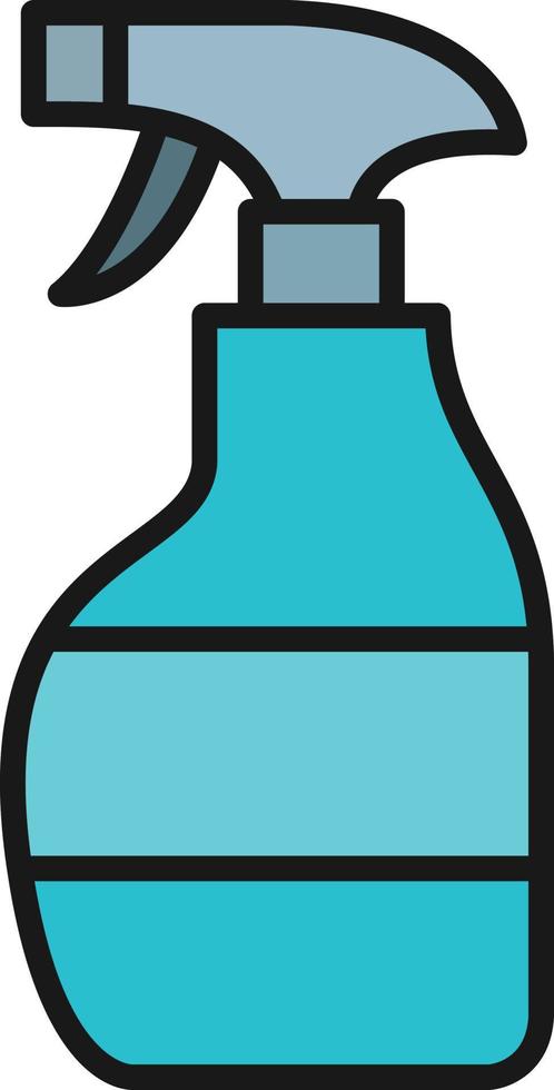 Cleaning Spray Line Filled vector