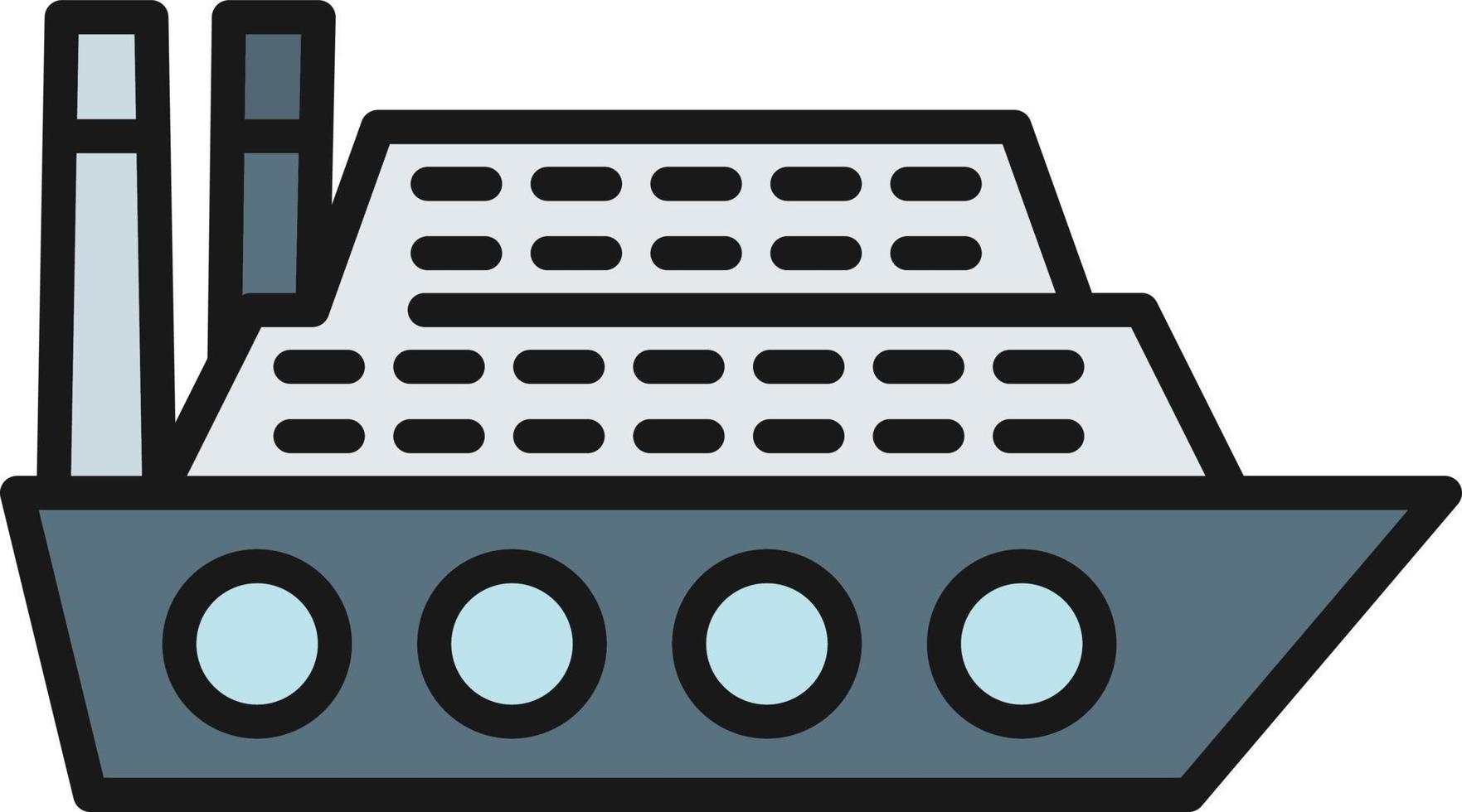 Cruise Line Filled vector
