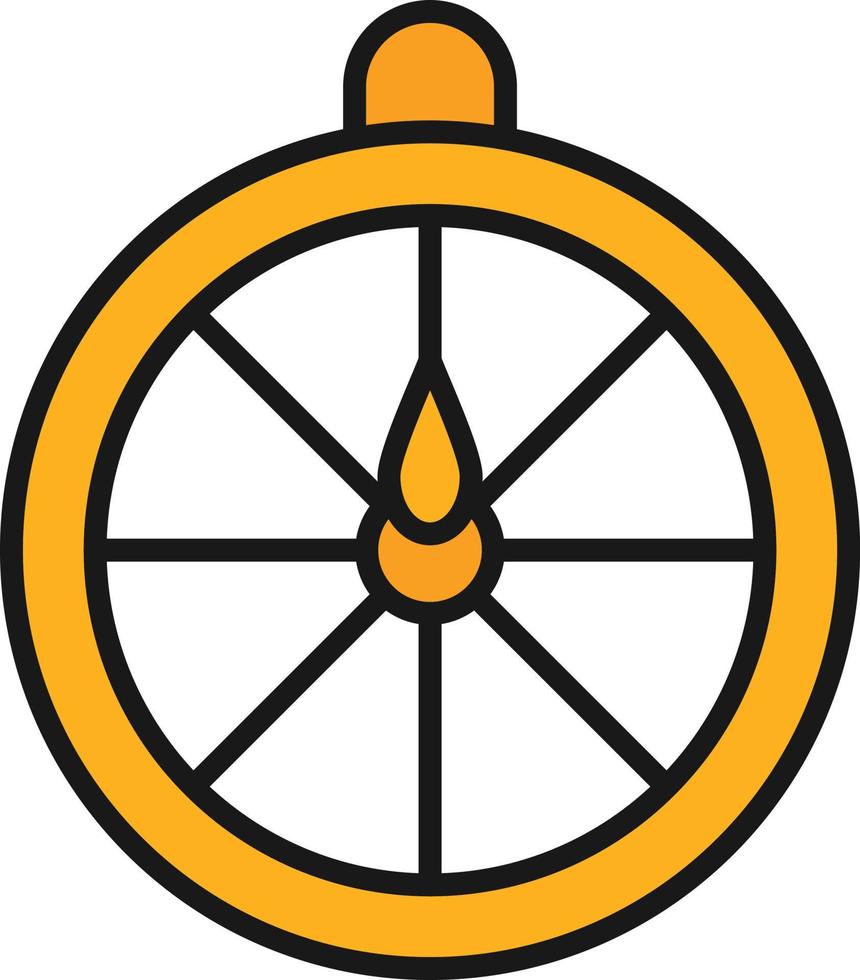 Wheel Of Fortune Line Filled vector