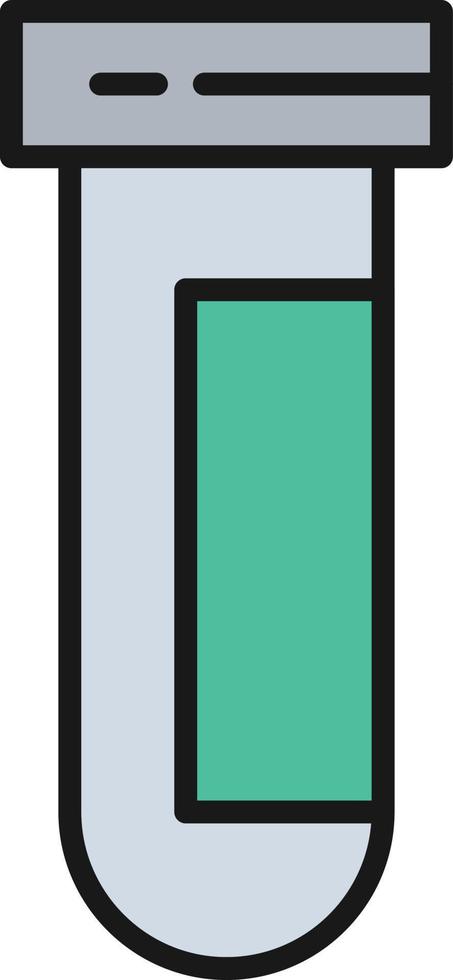 Test Tube Line Filled vector