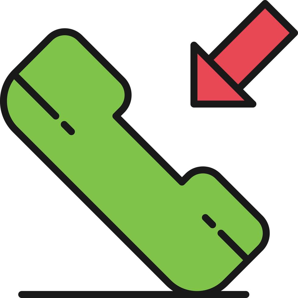 Incoming Call Line Filled vector