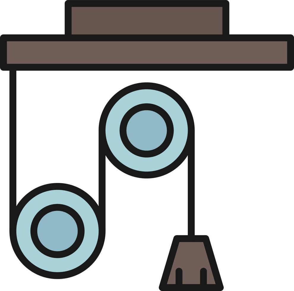 Pulley Line Filled vector