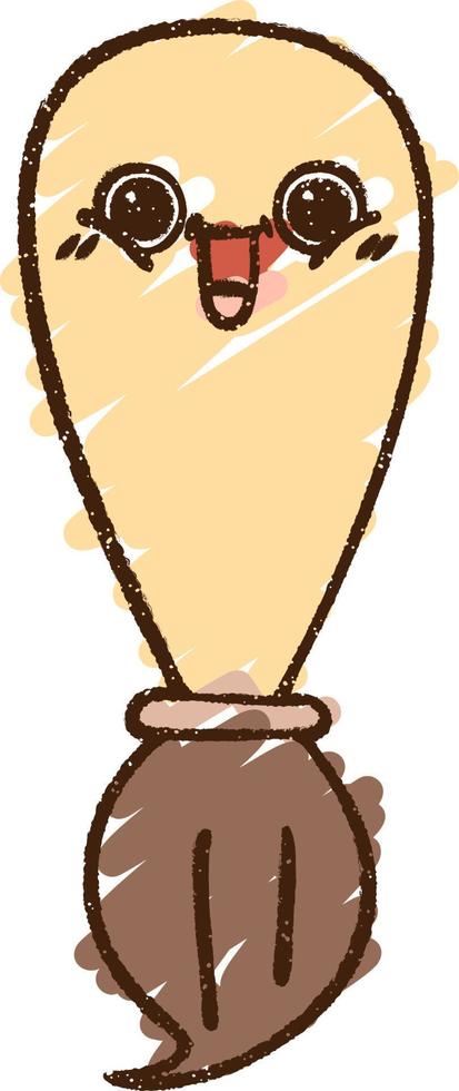 Paintbrush Chalk Drawing vector
