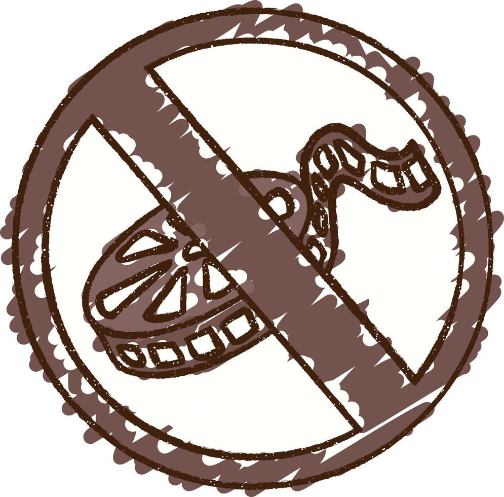 dibujo de tiza de prohibición de película vector