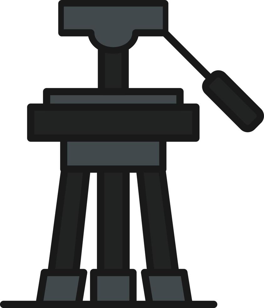 Tripod Line Filled vector