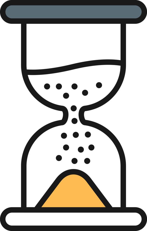 Hourglass Line Filled vector