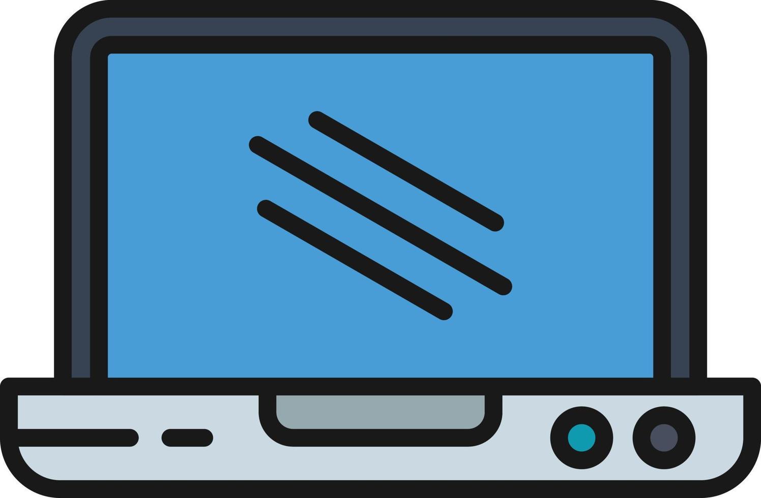 Laptop Line Filled vector