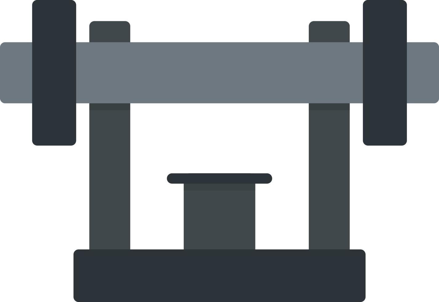 Gym Machine Flat Icon vector