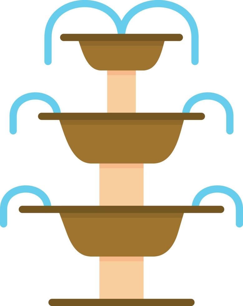 Fountain Flat Icon vector