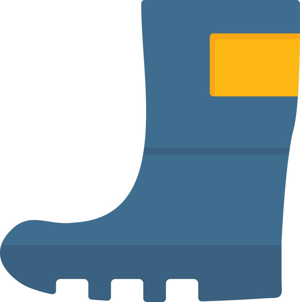 Rain Boots Flat Icon vector