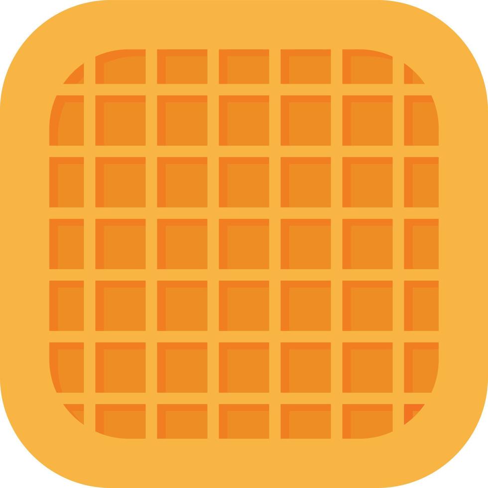 Waffle Flat Icon vector