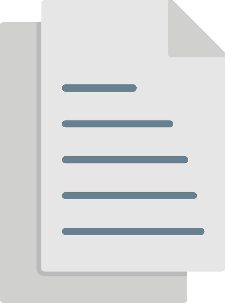 Document Flat Icon vector