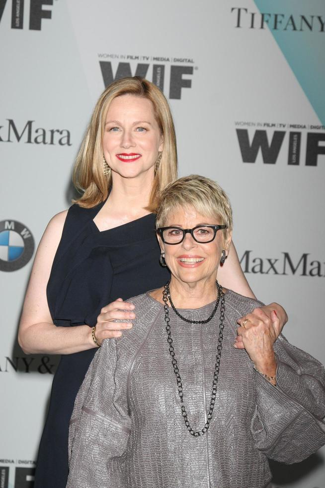 LOS ANGELES, JUN 16 - Laura Linney, Toni Howard at the Women In Film 2015 Crystal Lucy Awards at the Century Plaza Hotel on June 16, 2015 in Century City, CA photo