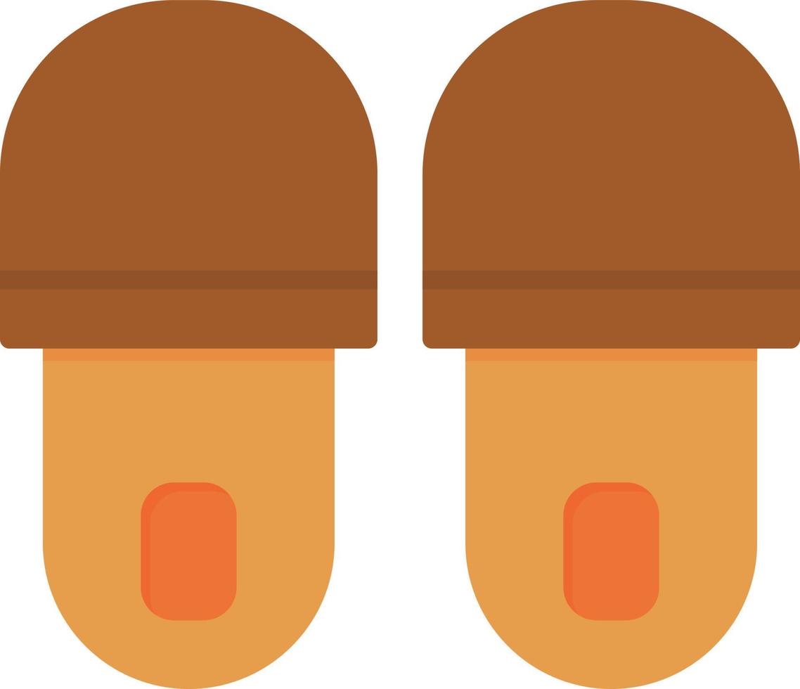 Slippers Flat Icon vector