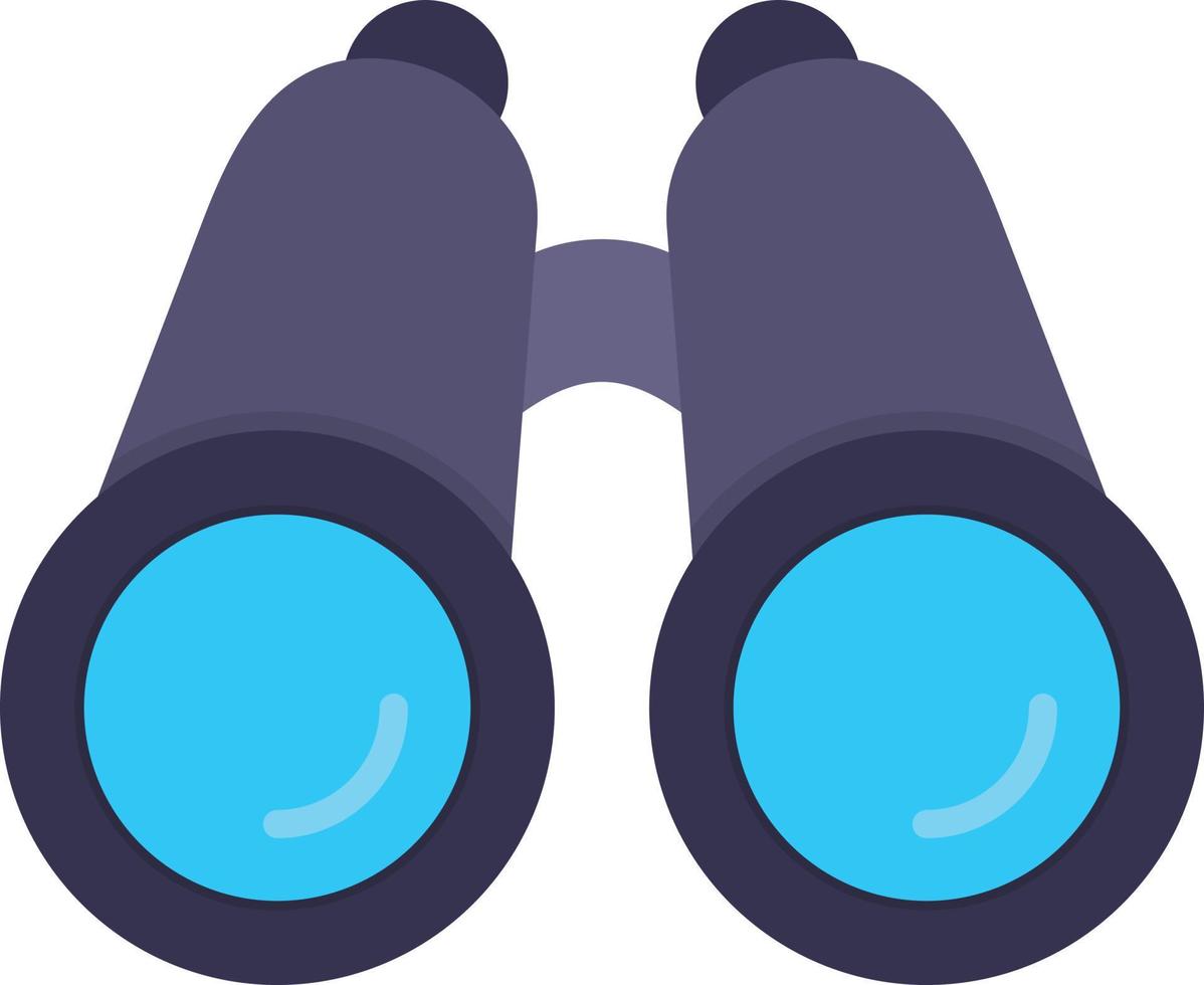 Binocular Flat Icon 9819632 Vector Art at Vecteezy
