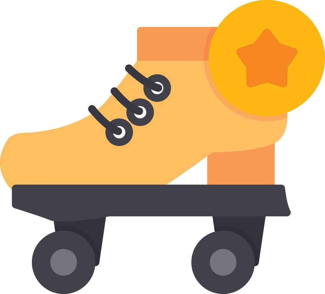 Roller Skates Flat Icon vector