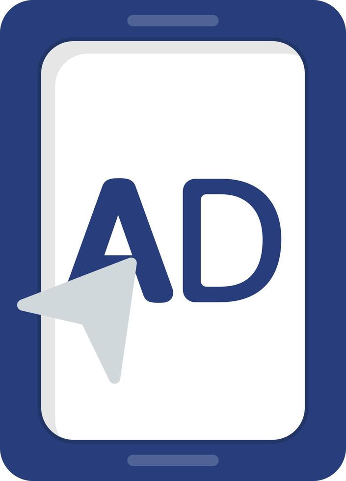 AD Flat Icon vector