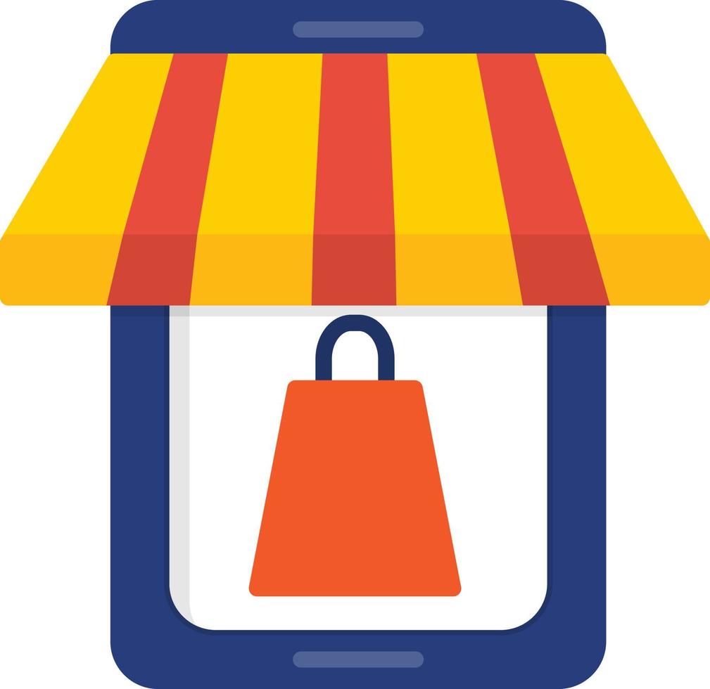 Mobile Store Flat Icon vector