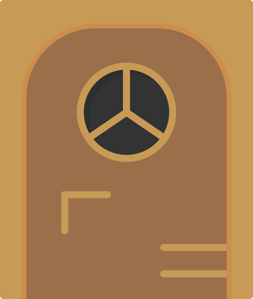 Ship Door Flat Icon vector