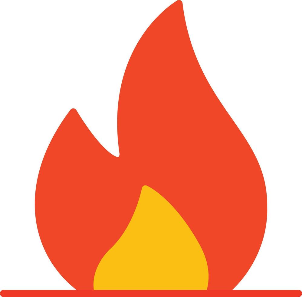 Flame Flat Icon vector
