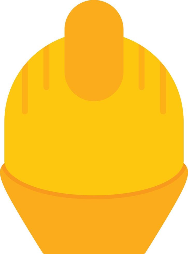 Construction Helmet Flat Icon vector