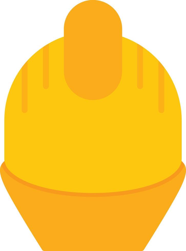 Construction Helmet Flat Icon vector