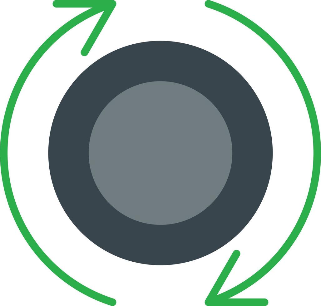 Rotate Flat Icon vector