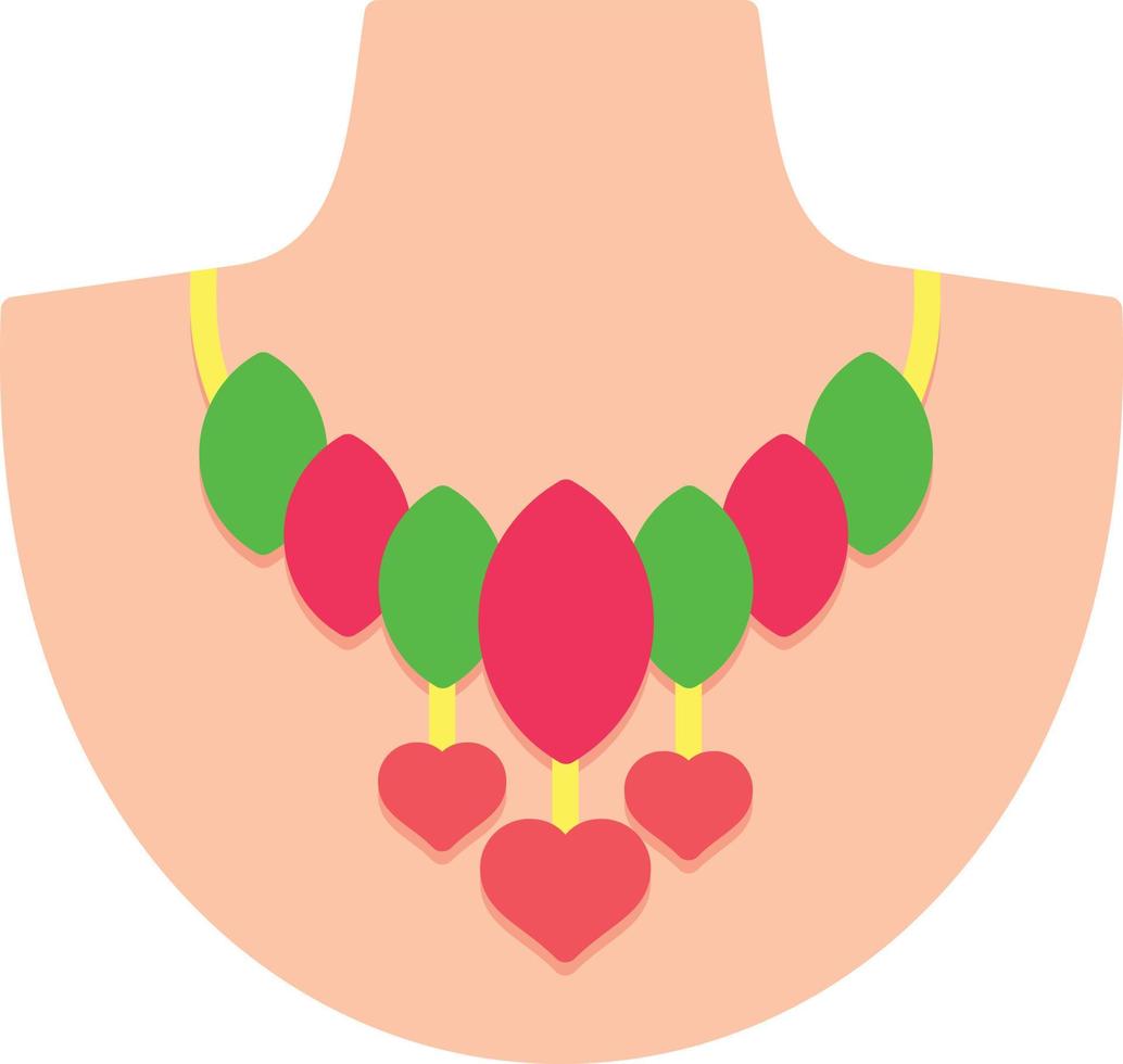 Necklace Flat Icon vector