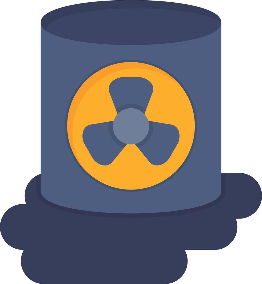 Toxic Waste Flat Icon vector