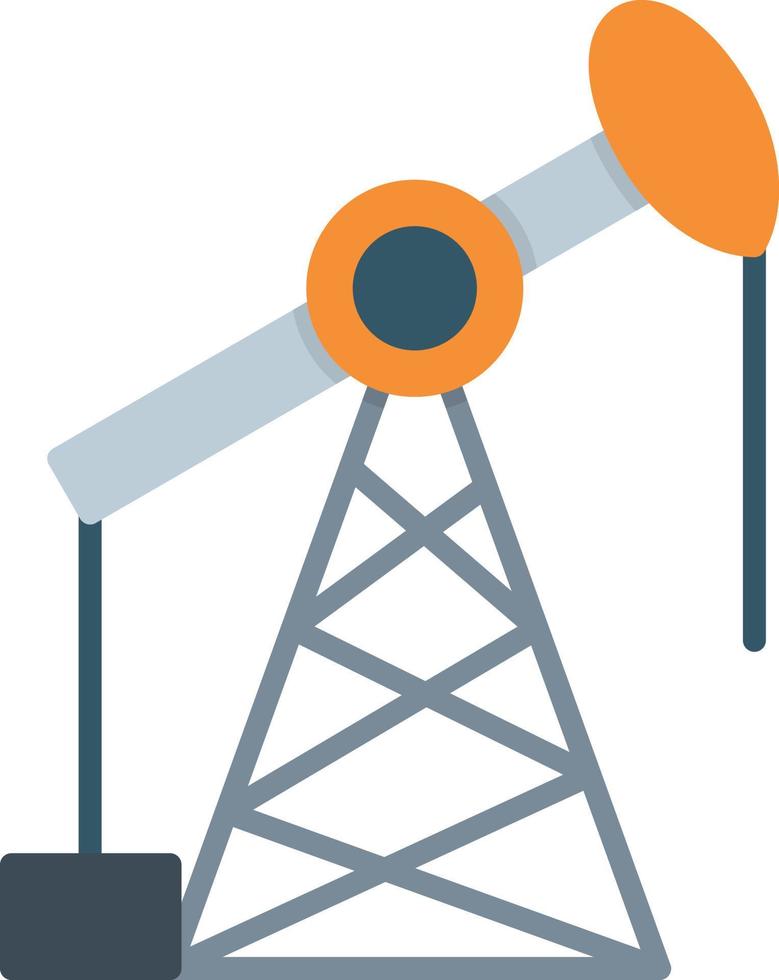 Oil Industry Flat Icon vector