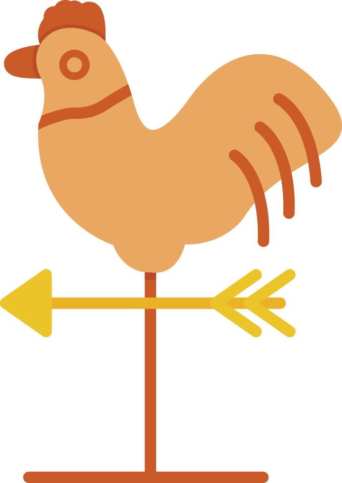 Wind Vane Flat Icon vector