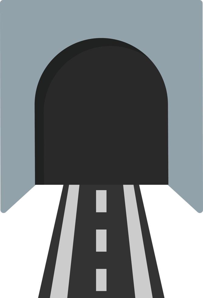 Tunnel Flat Icon vector