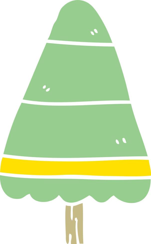 cartoon doodle christmas tree vector