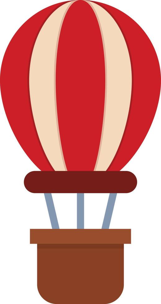 Hot Air Balloon Flat Icon vector