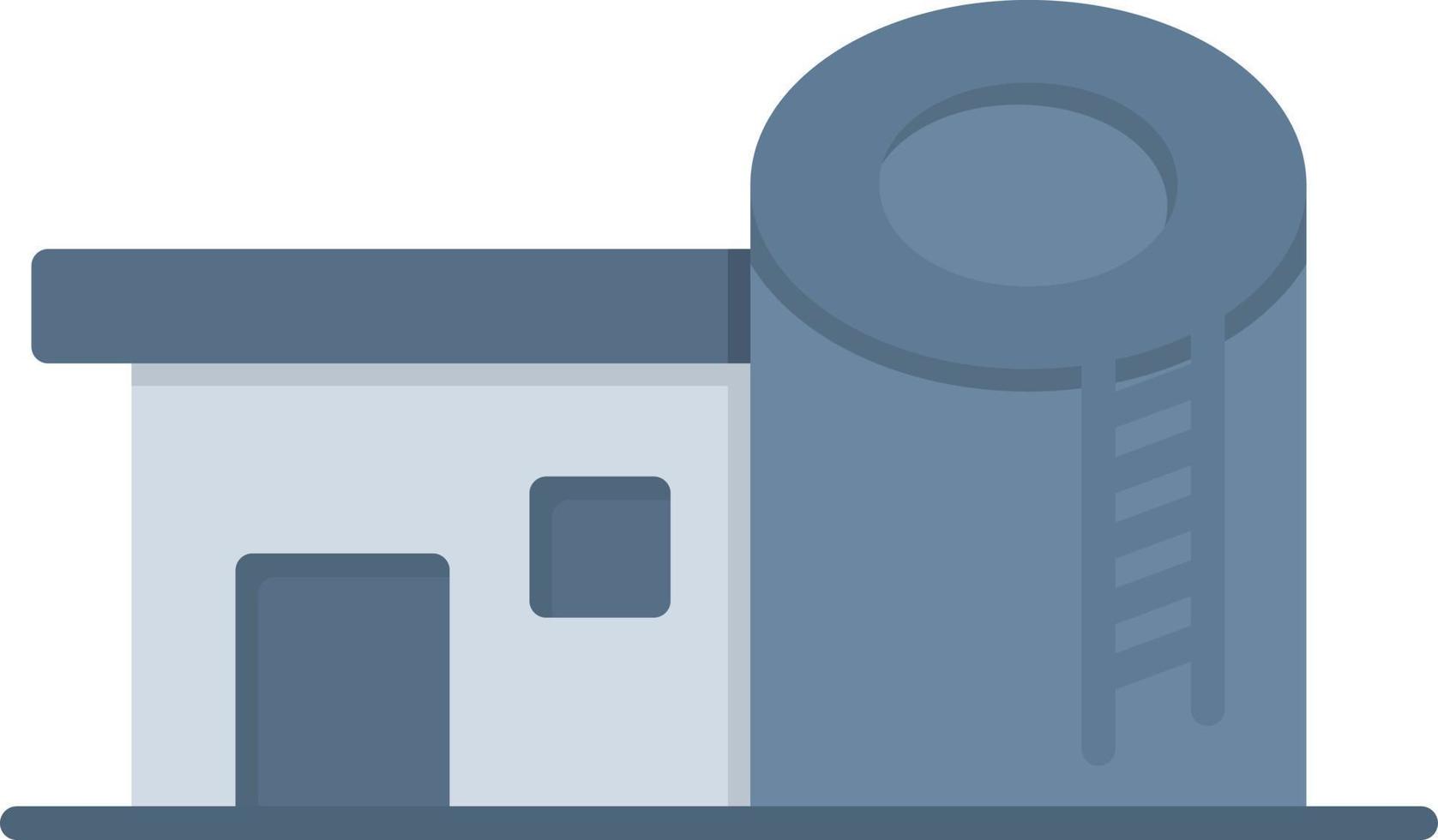 Storage Tank Flat Icon vector