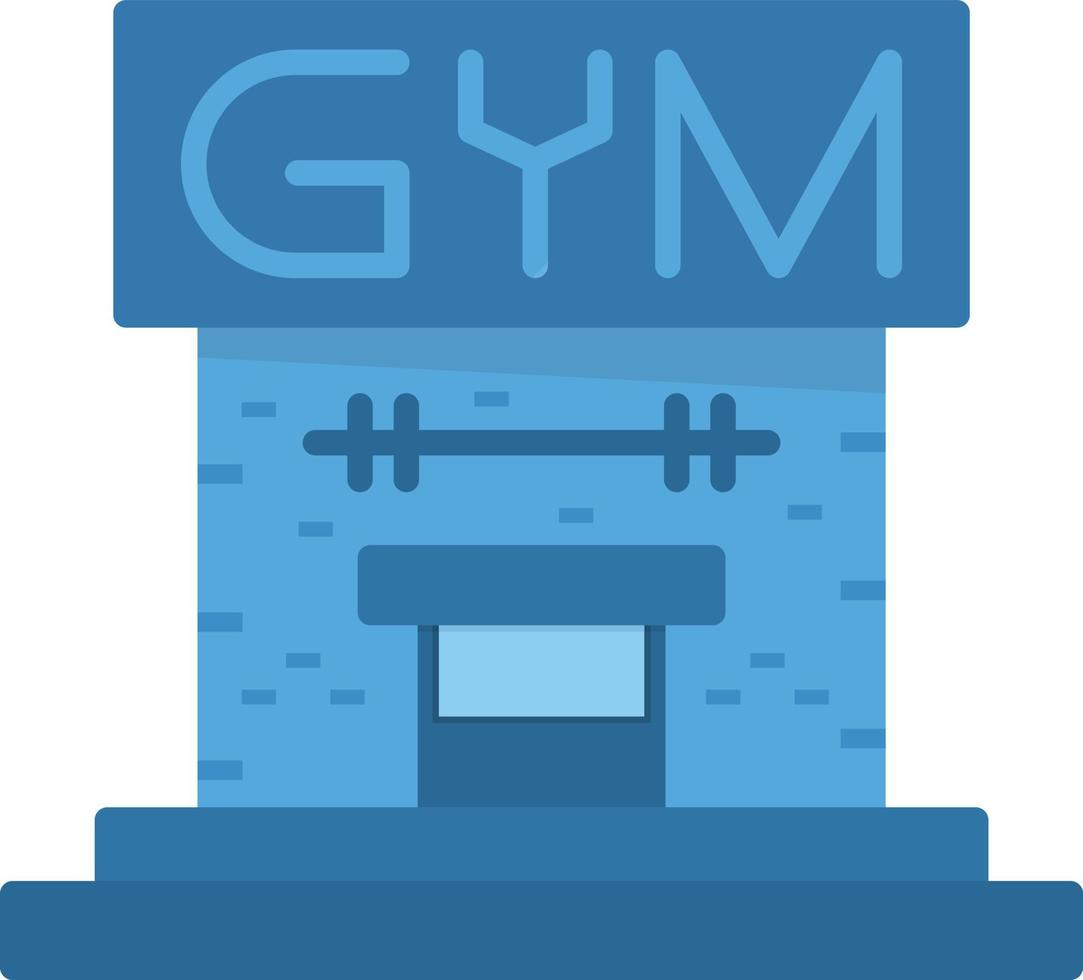 Gym Flat Icon vector